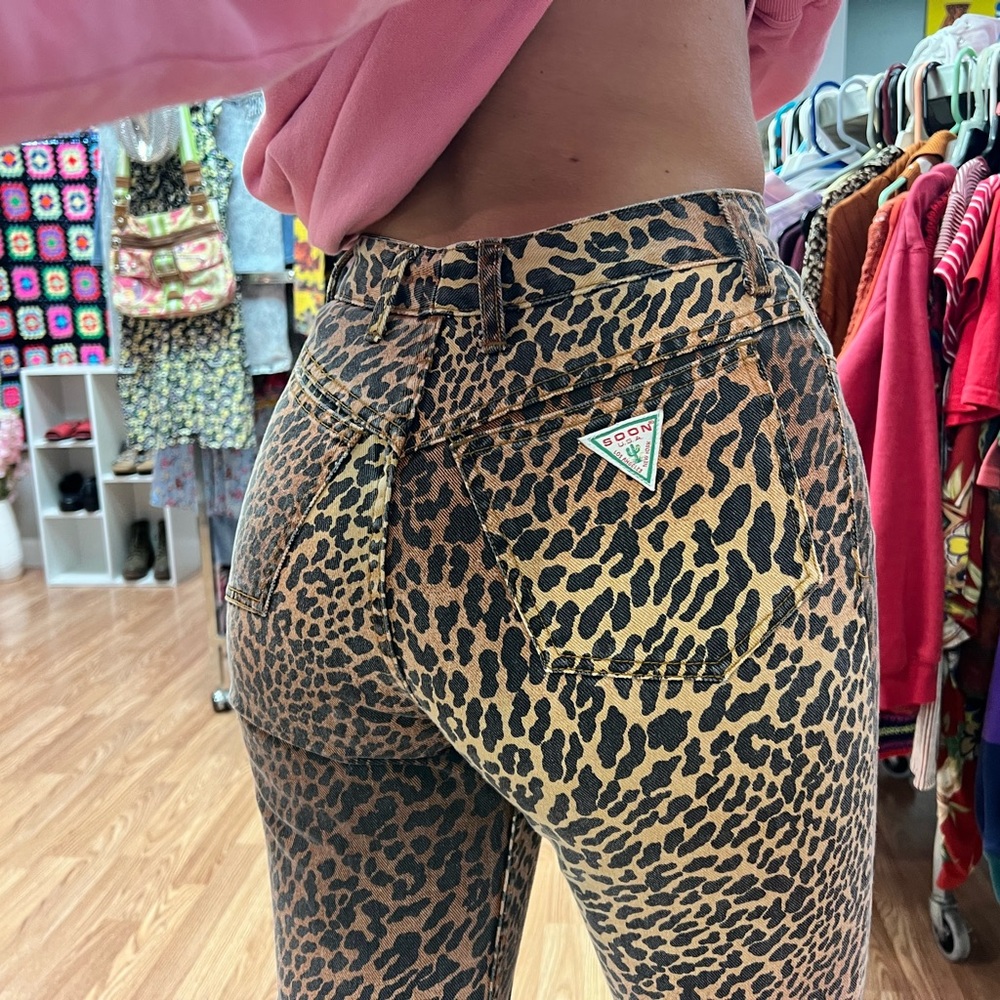 Vintage cheetah jeans